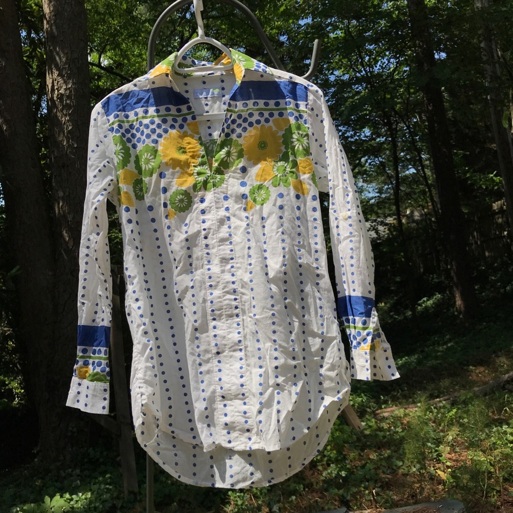 Seaplane Palm Springs Floral Blouse